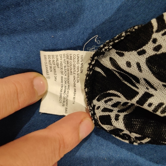 MORE MARCO POLO||VINTAGE Psychedelic mesh/NET TOP SIZE 4 XL - Picture 7 of 8